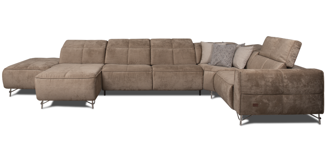 Photo - Javier sectional sofa with recliner