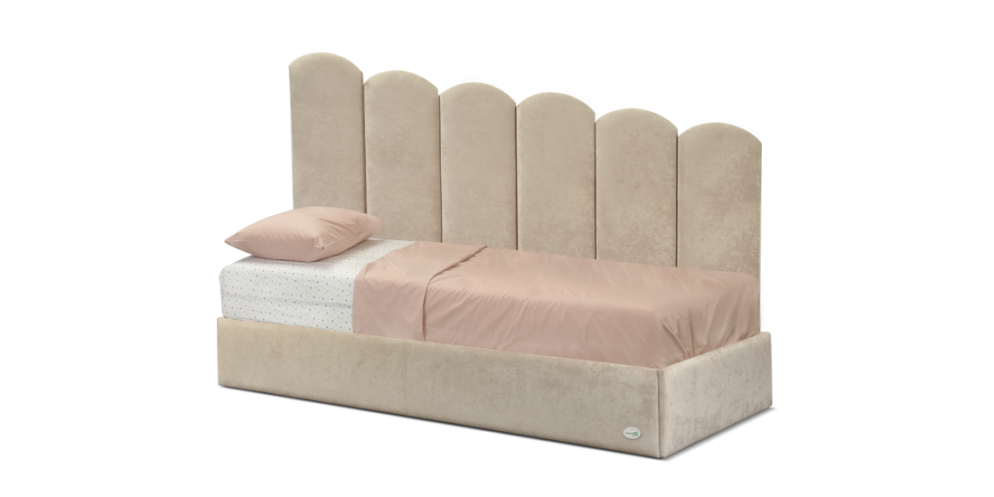 Photo - Children's bed Agatha 80x190R with a niche for linen