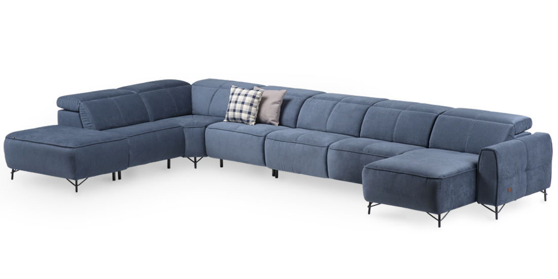 Photo - Javier sectional sofa with recliner