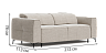 Individual premium sofas Javier 3 seater sofa-bed - buy in Blest