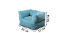 Children's sofas and armchairs Blest Kids Children's frameless chair Be Smile) - buy in Kyiv
