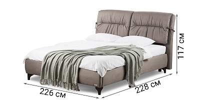 Photo №4 - Milana H 200x200 bed with high legs and a niche for linen