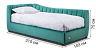 Baby beds Blest Kids Children's bed Amelia 80x190R with a niche for linen - buy in Blest