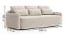 2-3 seaters sofas Blest Veledi Soft Straight Sofa - buy in Kyiv