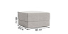 Armchairs, poufs Blest Pouf Oxy New - to the living room