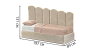 Baby beds Blest Kids Children's bed Agatha 80x190R with a niche for linen - factory