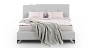 Beds Blest Michele H 200x200 bed with high legs and a niche for linen - wooden