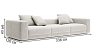 Individual premium sofas Valencia straight sofa - buy in Kyiv
