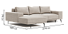 Corner sofas Blest Liri L-shape sofa-bed with shelf - buy in Kyiv