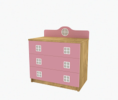 Photo №1 - Chest of drawers for children Amsterdam Pink Ak-02