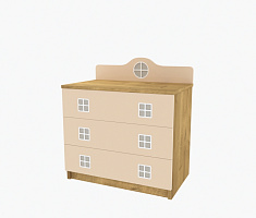 Photo №1 - Chest of drawers for children Amsterdam Orange Ak-02