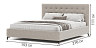 Beds Blest Iris 140x200 bed with high legs and a niche for linen - buy in Kyiv
